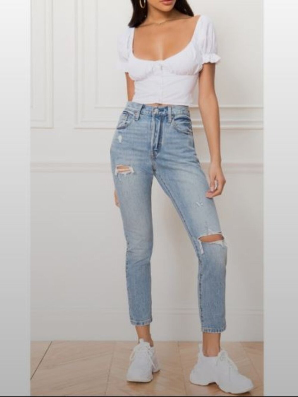 Levi’s Premium 501S (2022), Light Blue, Skinny & Raw Hem, 27x28, NWT, $108 MSRP